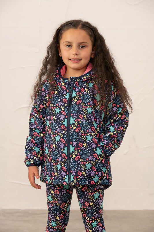 Quinn Coat - Floral Print - Lighthouse
