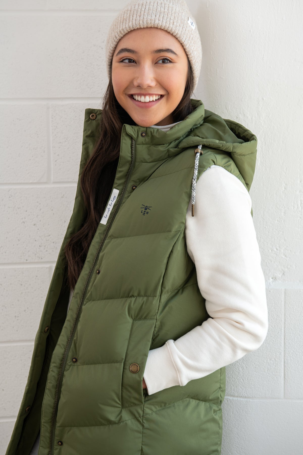 Savannah Recycled Fill Padded Gilet Lighthouse