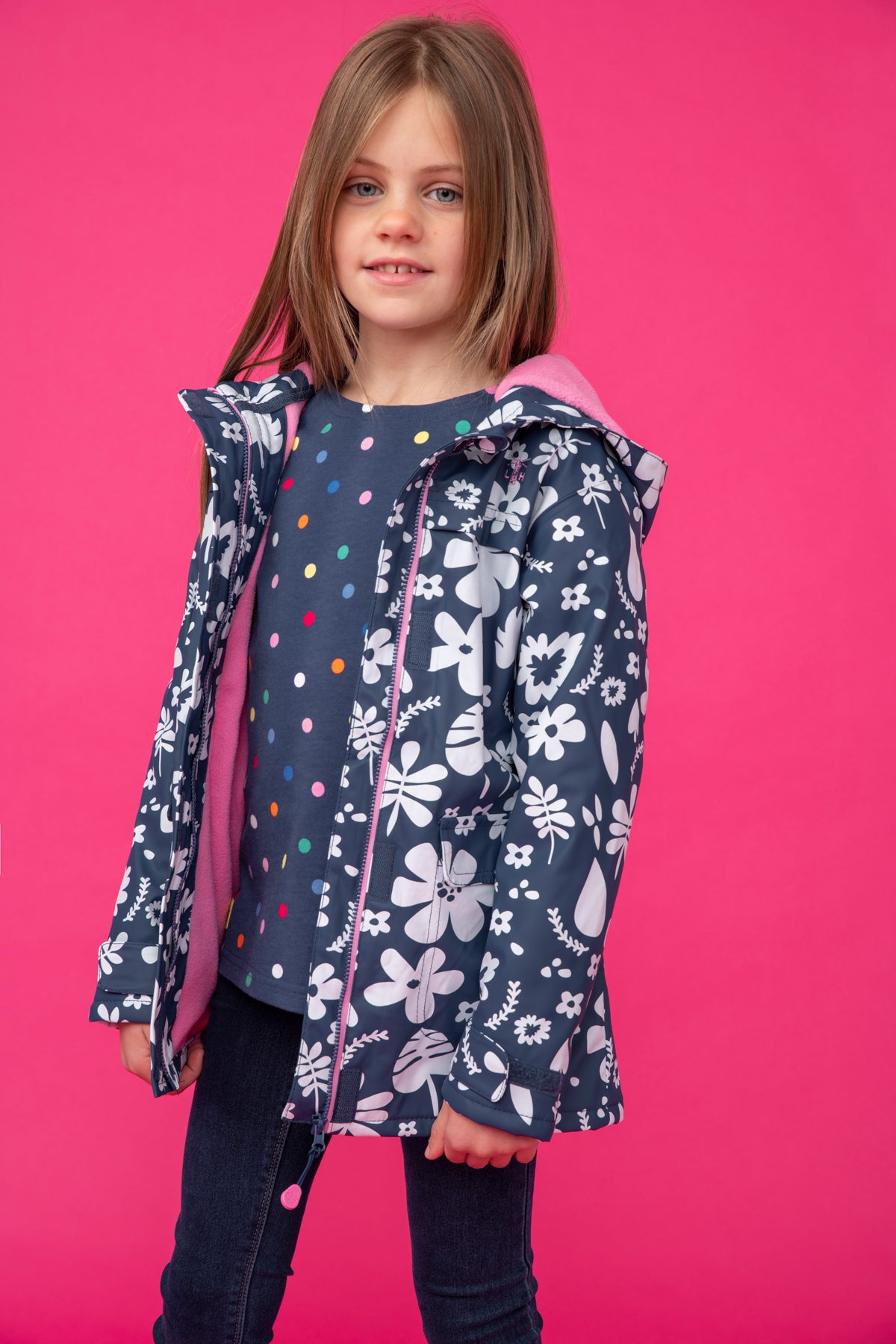 Amy Coat - Blue Floral