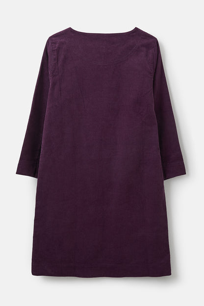 Lighthouse Anna - Womens Corderoy Dress - Blackcurrant