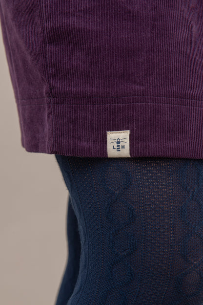 Lighthouse Anna - Womens Corderoy Dress - Blackcurrant