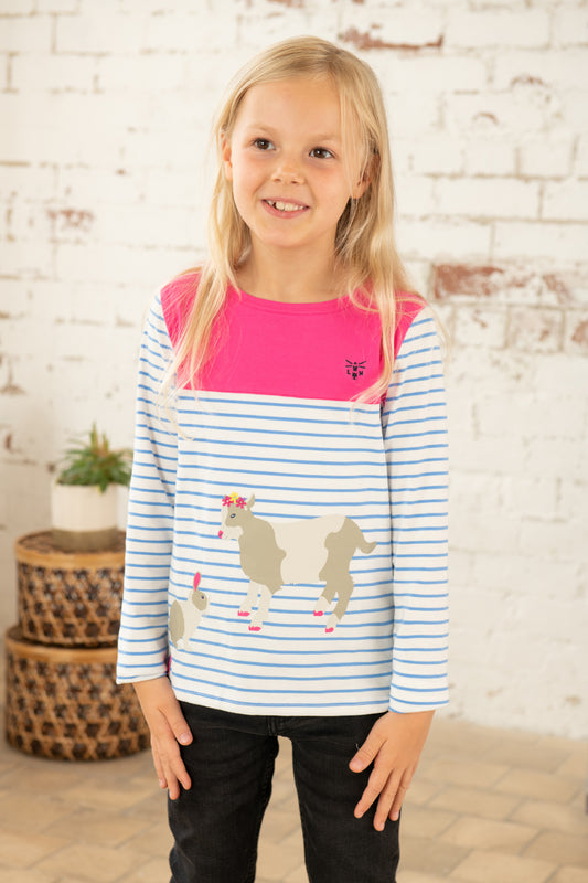 Causeway Top - Bunny Kid Print