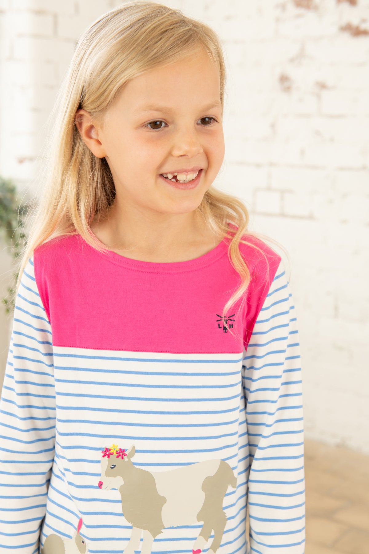 Causeway Top - Bunny Kid Print