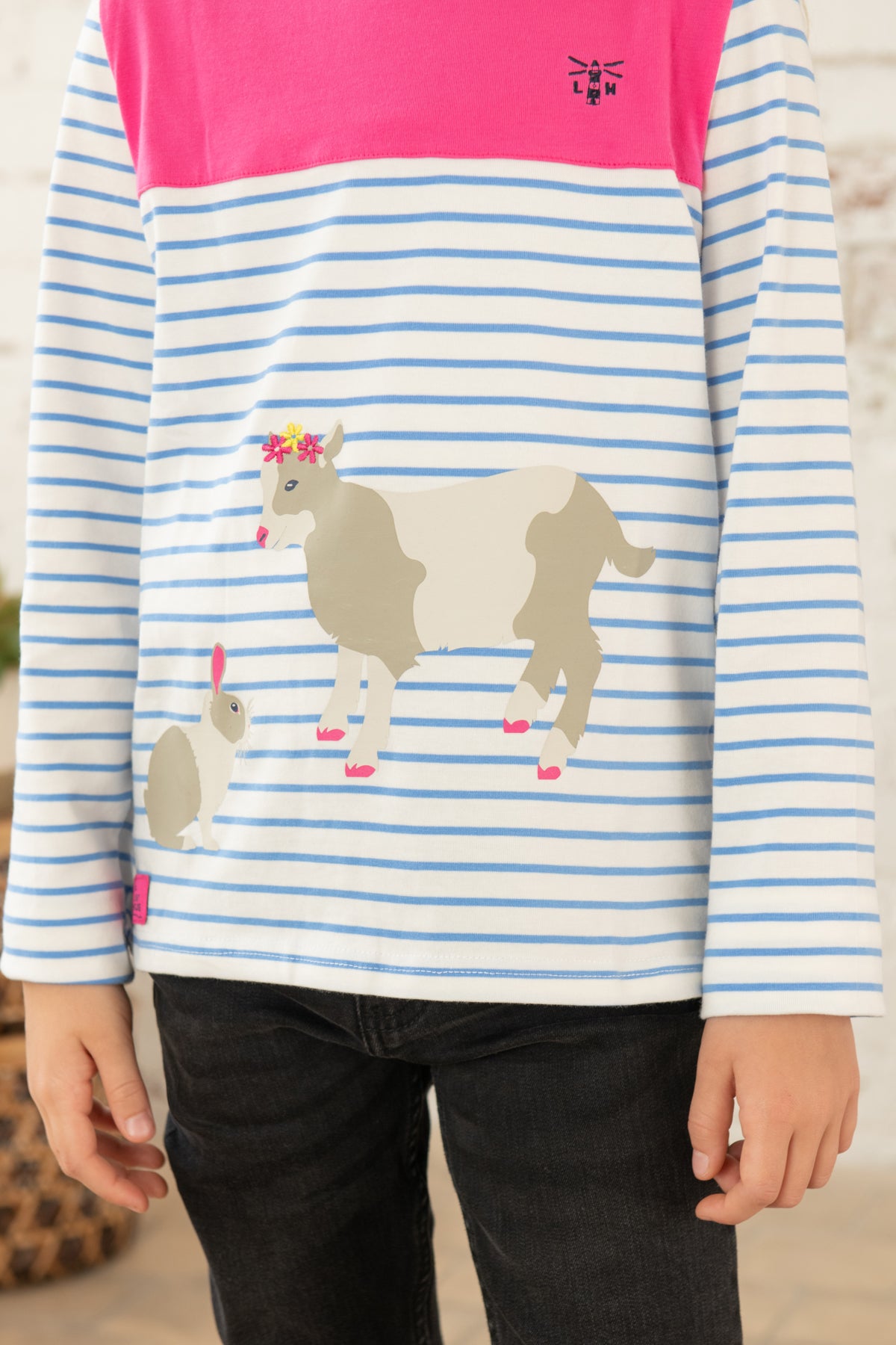 Causeway Top - Bunny Kid Print