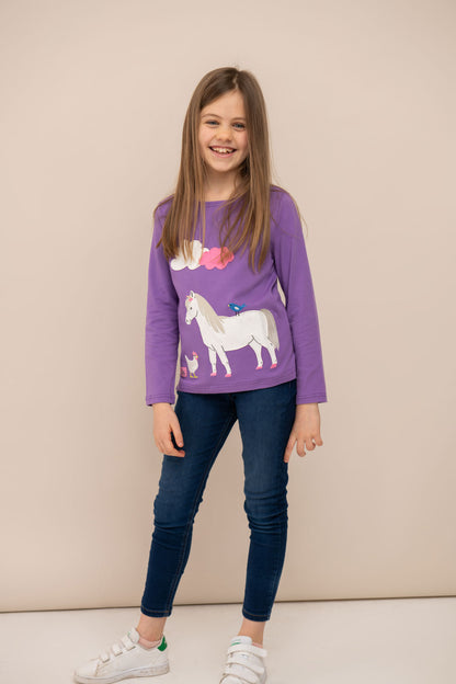 Causeway Top - Pony Appliqué