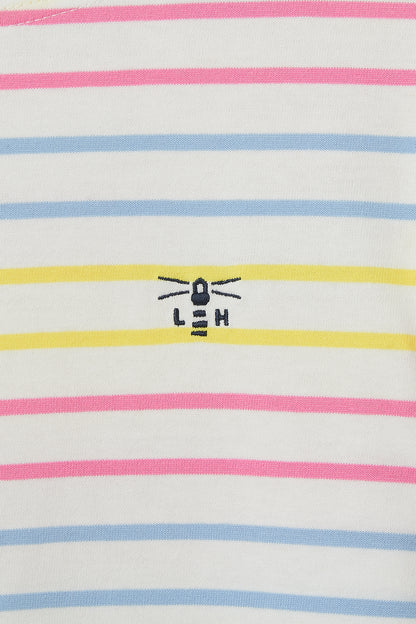 Causeway Breton Top - Multi Stripe Lemon