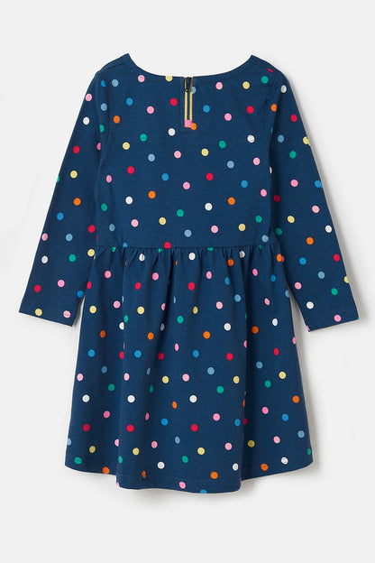 Lighthouse Ellie - Girl's Cotton Dress - Dot Print