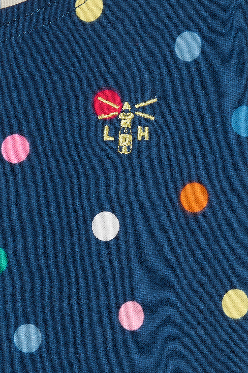 Lighthouse Ellie - Girl's Cotton Dress - Dot Print