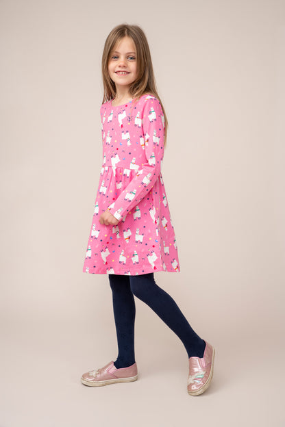 Ellie Dress - Llama Print