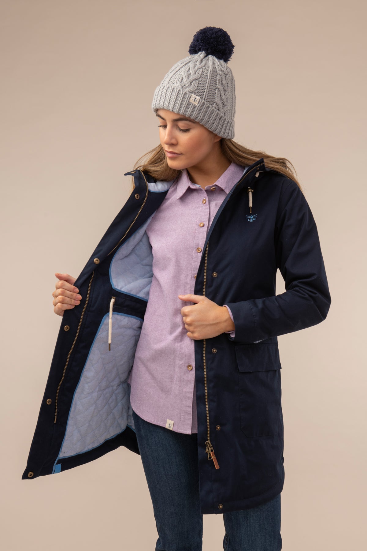 Lighthouse Florence Womens Warm Waterproof Coat - Navy