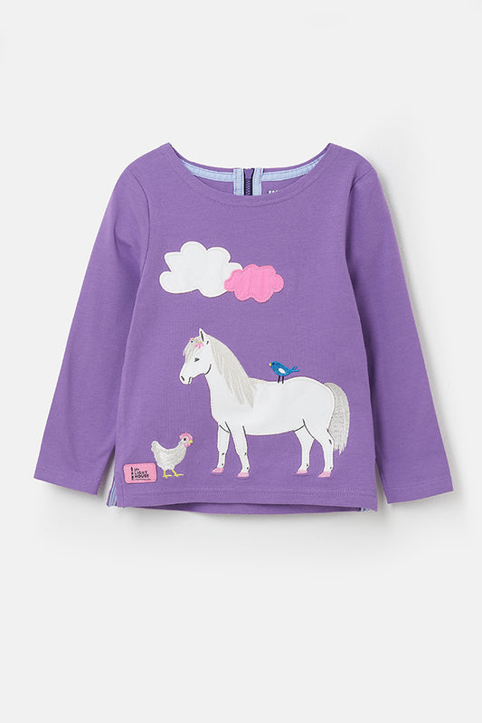 Causeway Top - Pony Appliqué