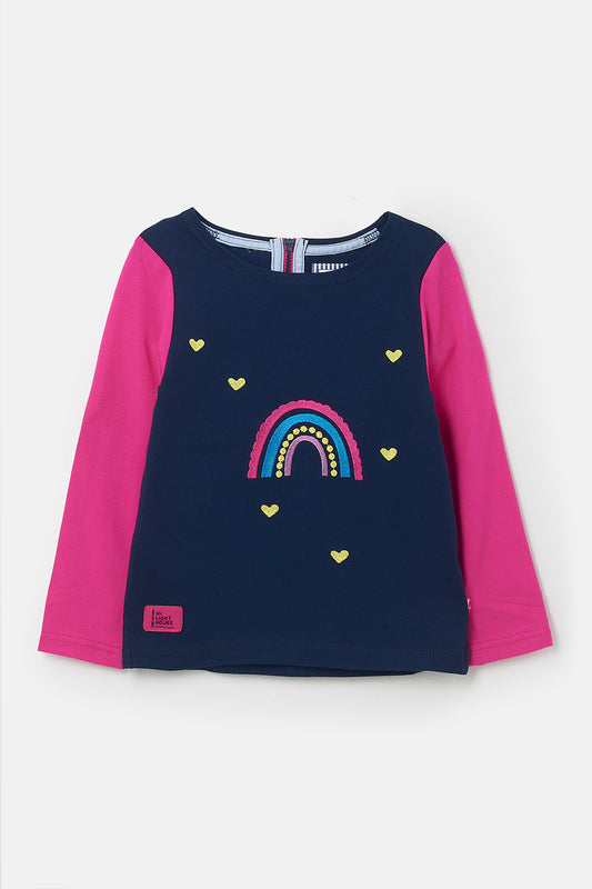 Causeway Top - Rainbow Appliqué