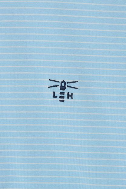 Seashore T Shirt - Pale Blue Stripe