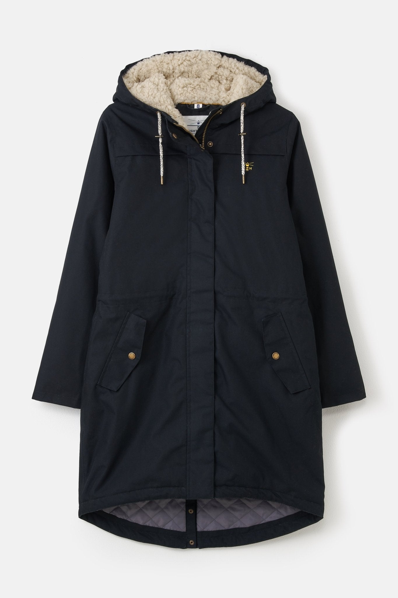 Parka Cotton Traders Fleece Lined Waterproof Jacket Pockets For