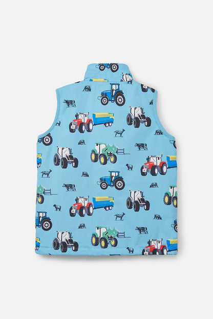 Alex Gilet - Blue Tractor Print-Lighthouse