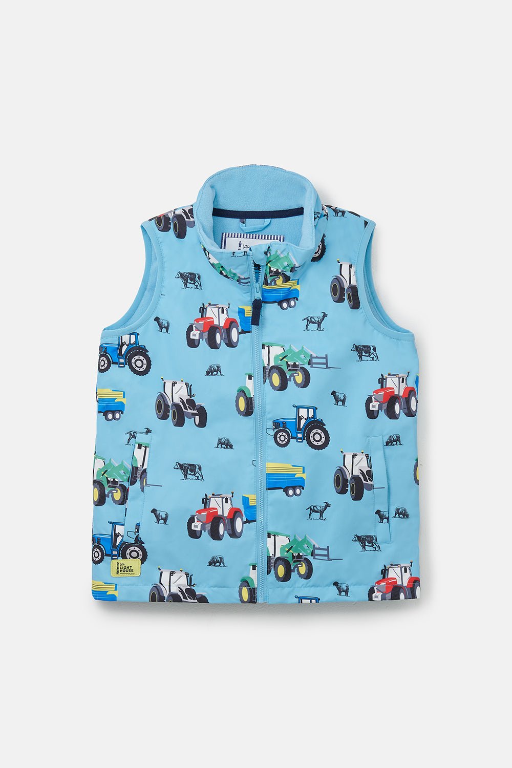 Alex Gilet - Blue Tractor Print-Lighthouse