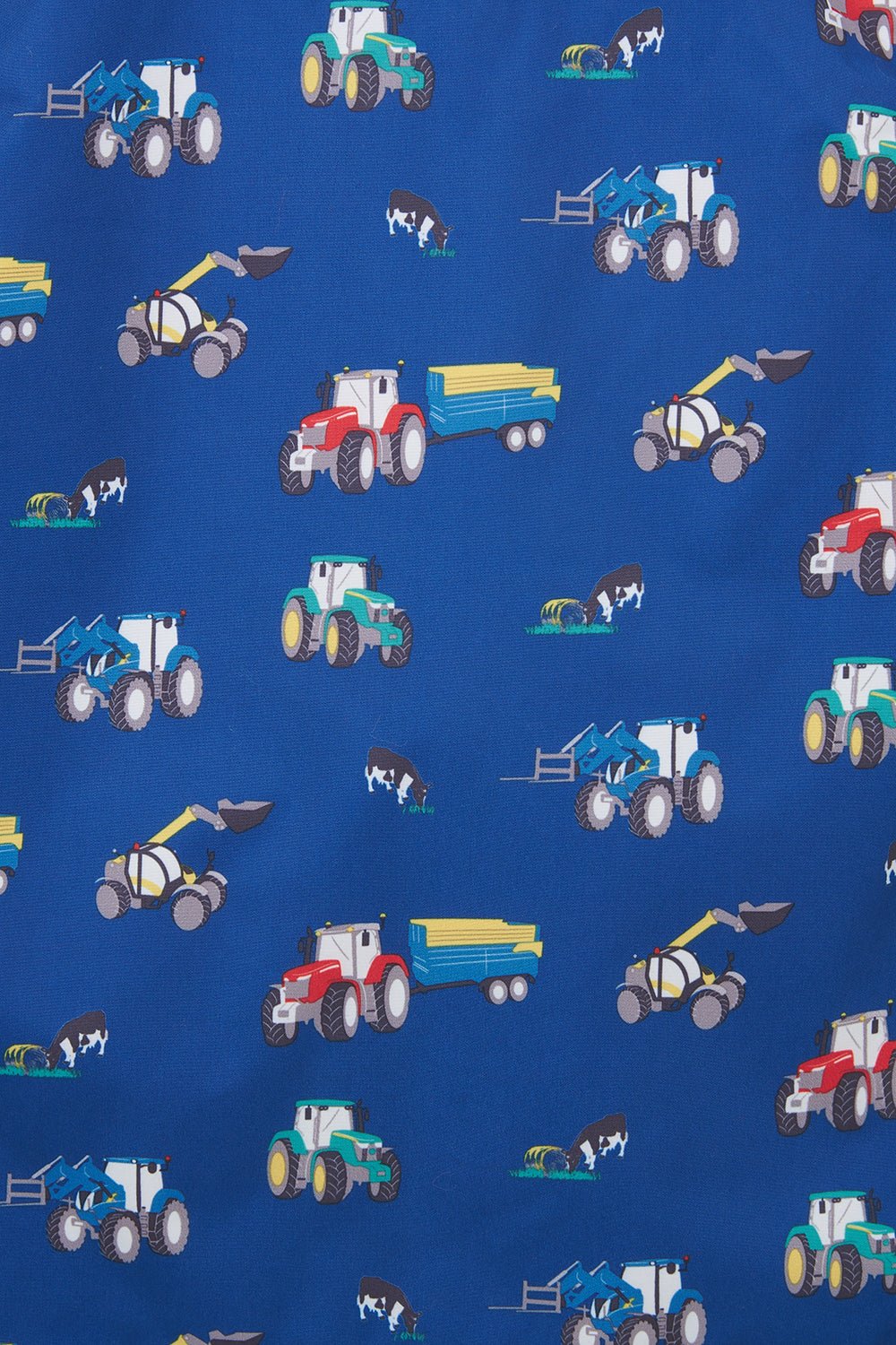 Alex Gilet - Navy Tractor Print - Lighthouse