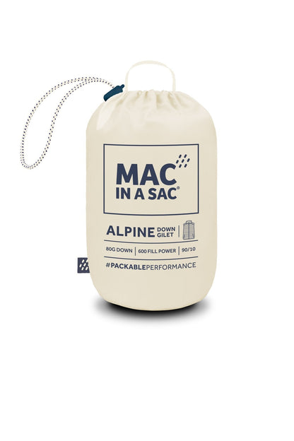 Alpine Down Gilet - Ivory-Mac in a Sac