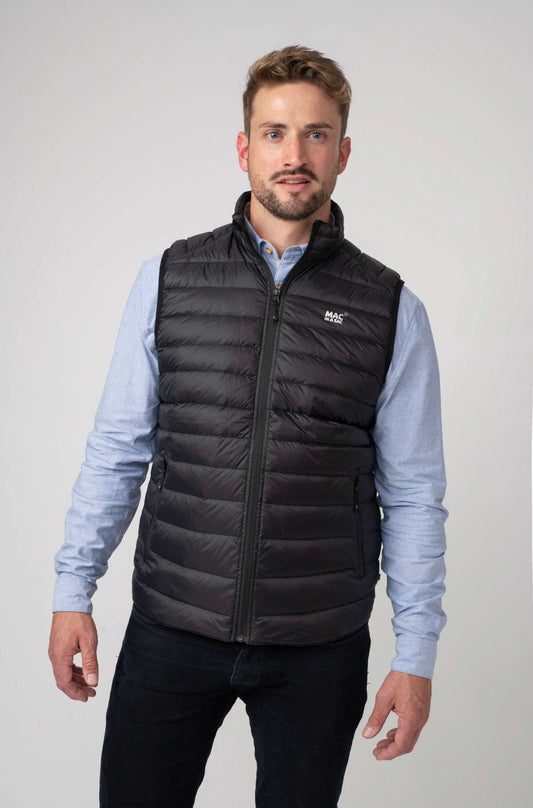 Alpine Mens Down Gilet - Jet Black-Mac in a Sac