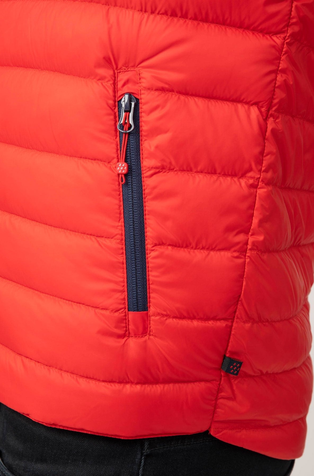 Alpine Mens Down Gilet - Red-Mac in a Sac