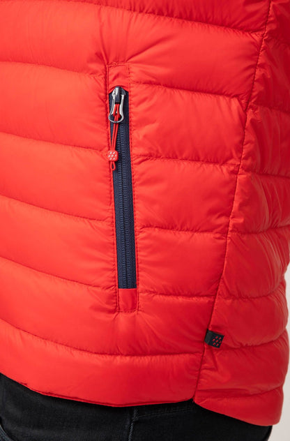 Alpine Mens Down Gilet - Red-Mac in a Sac