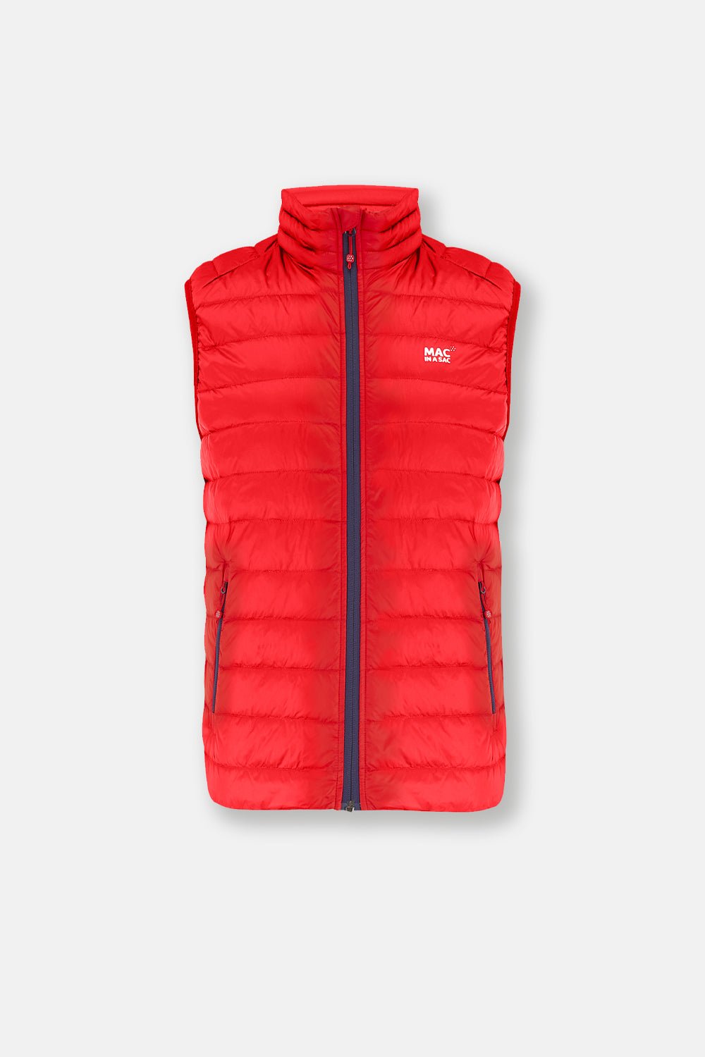 Alpine Mens Down Gilet - Red-Mac in a Sac