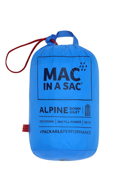 Alpine Mens Down Gilet - Royal-Mac in a Sac