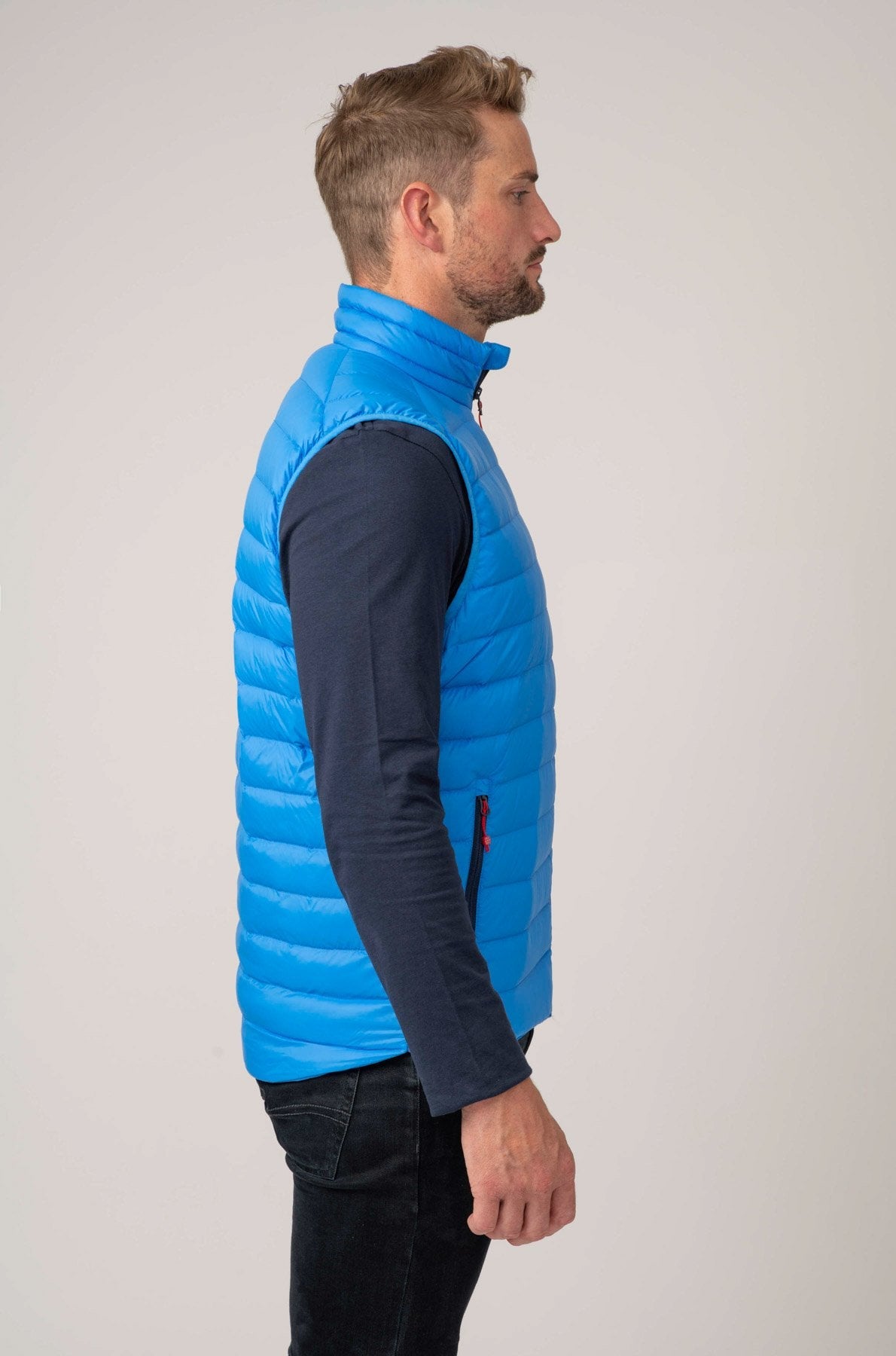 Alpine Mens Down Gilet - Royal-Mac in a Sac