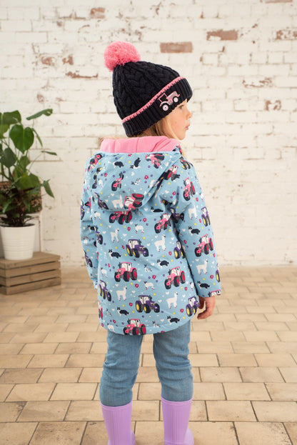 Amelia Coat - Sky Farm Print-Lighthouse