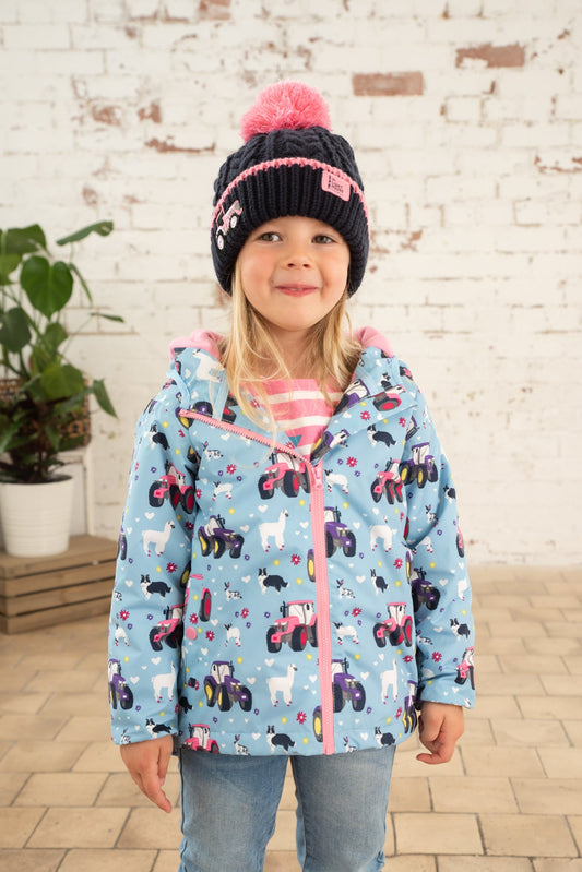 Amelia Coat - Sky Farm Print-Lighthouse