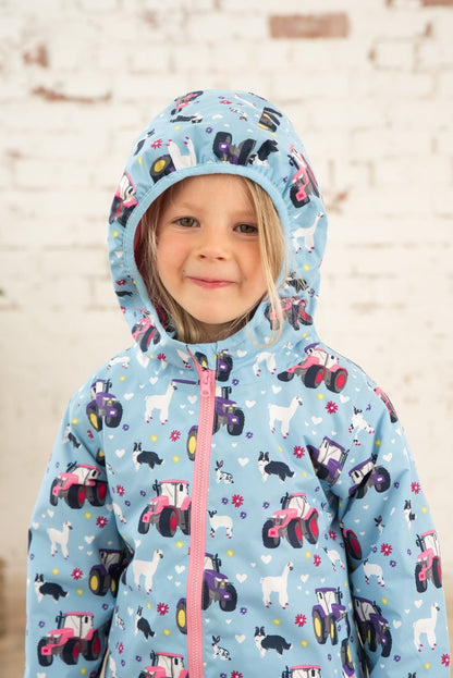 Amelia Coat - Sky Farm Print-Lighthouse