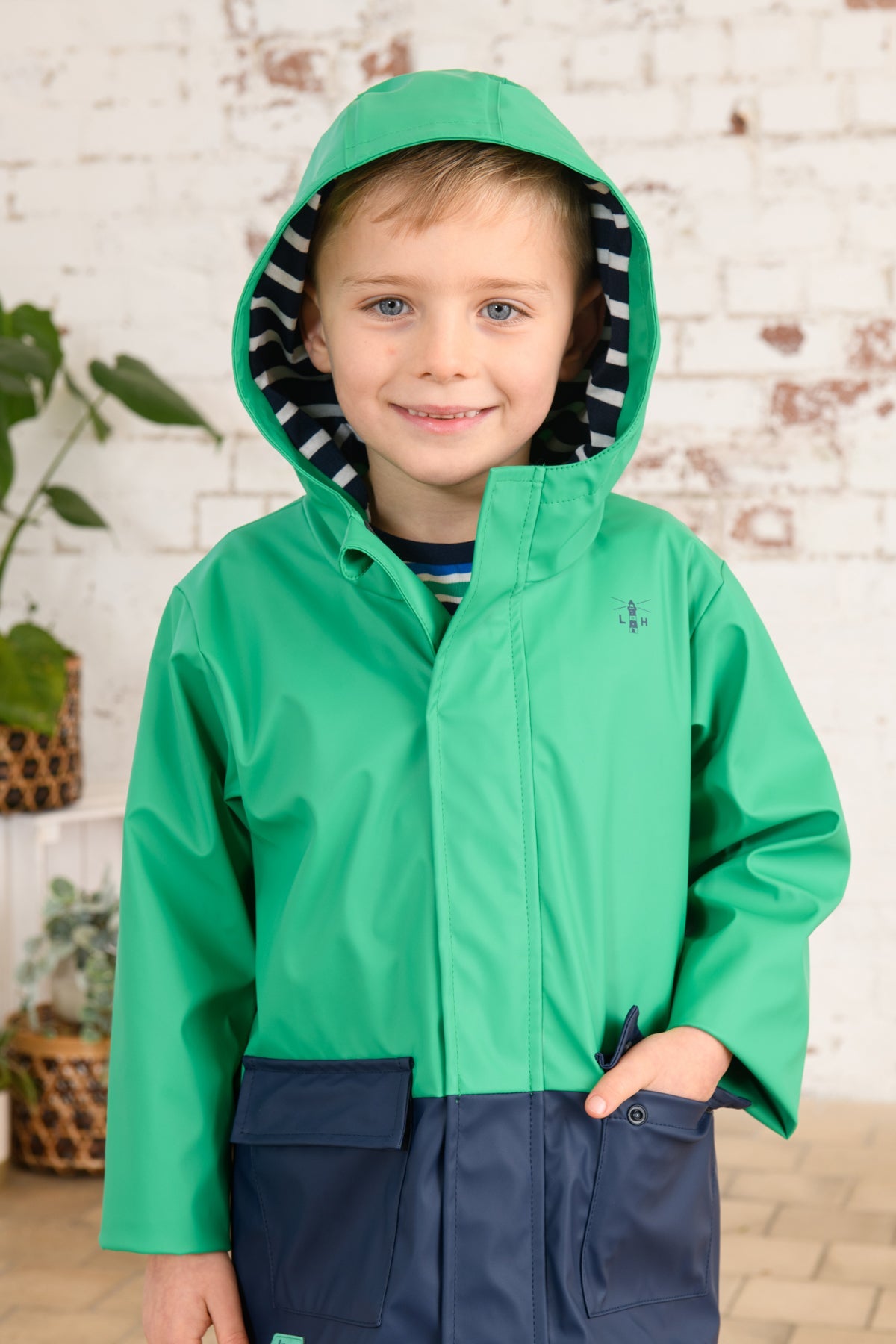 Anchor Jacket - Peagreen Navy-Lighthouse