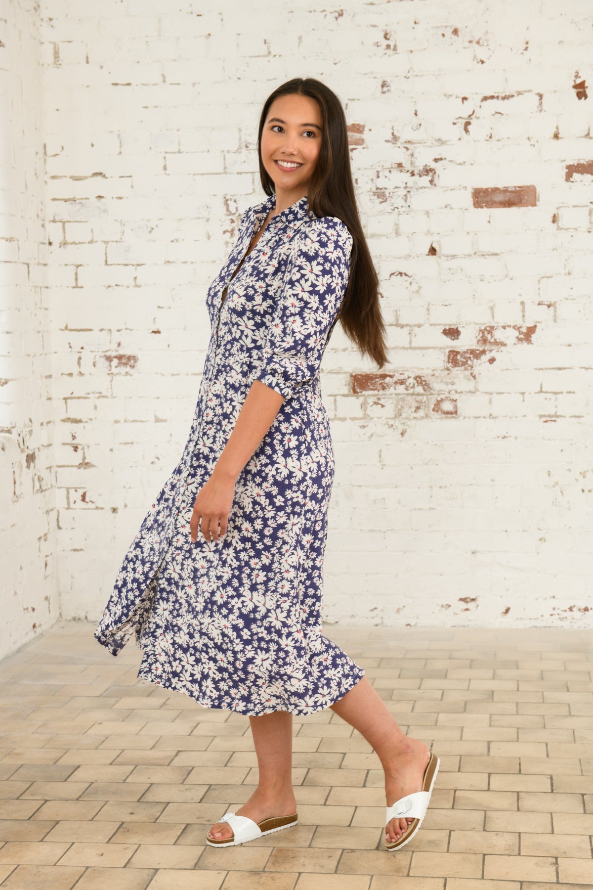 Aoife Dress - Indigo Daisy-Lighthouse