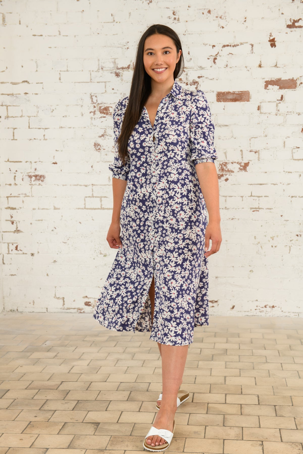 Aoife Dress - Indigo Daisy-Lighthouse