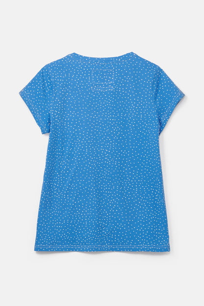 Ariana Tee - Marine Blue Dot-Lighthouse