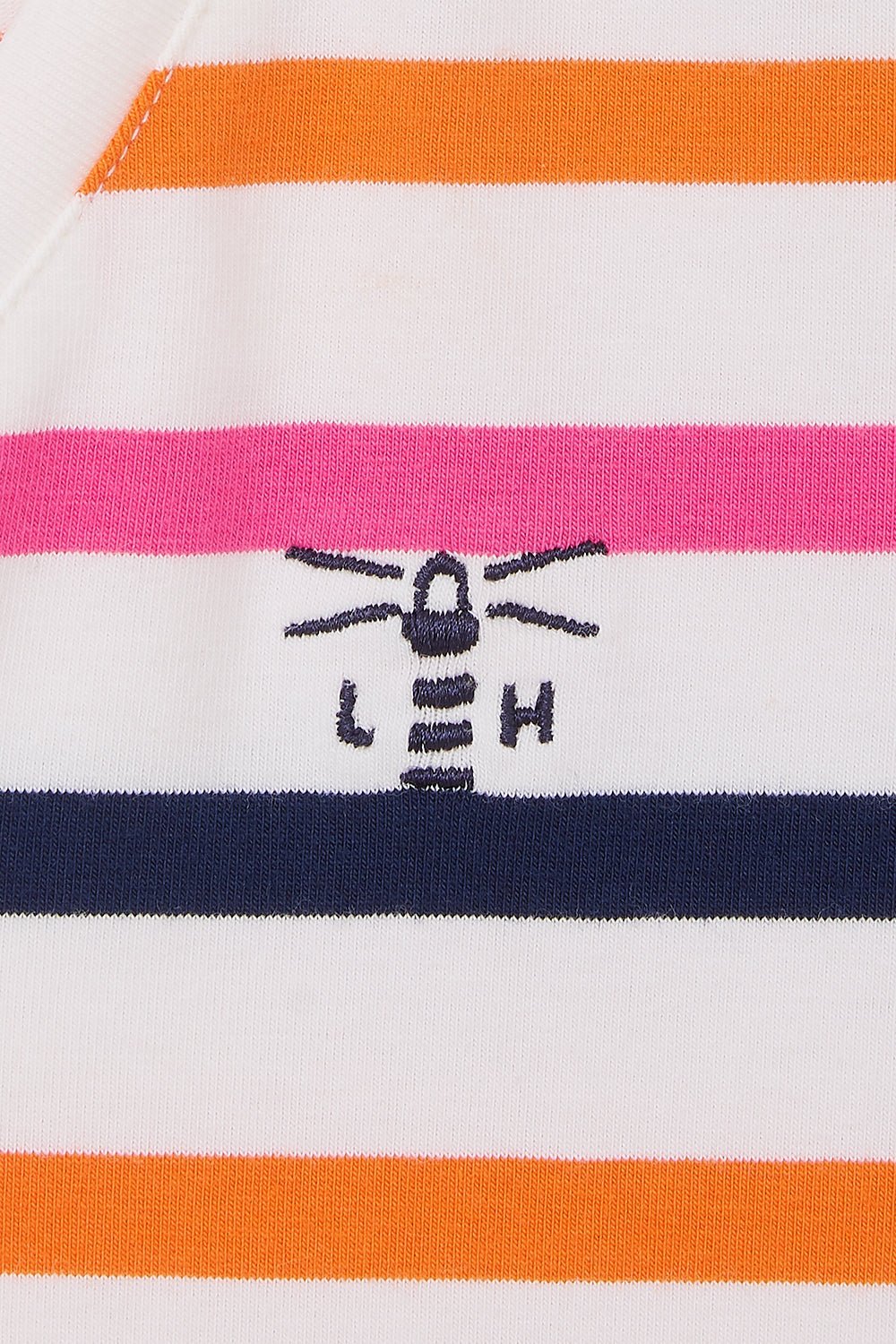 Ariana Tee - Orange Pink Stripe - Lighthouse