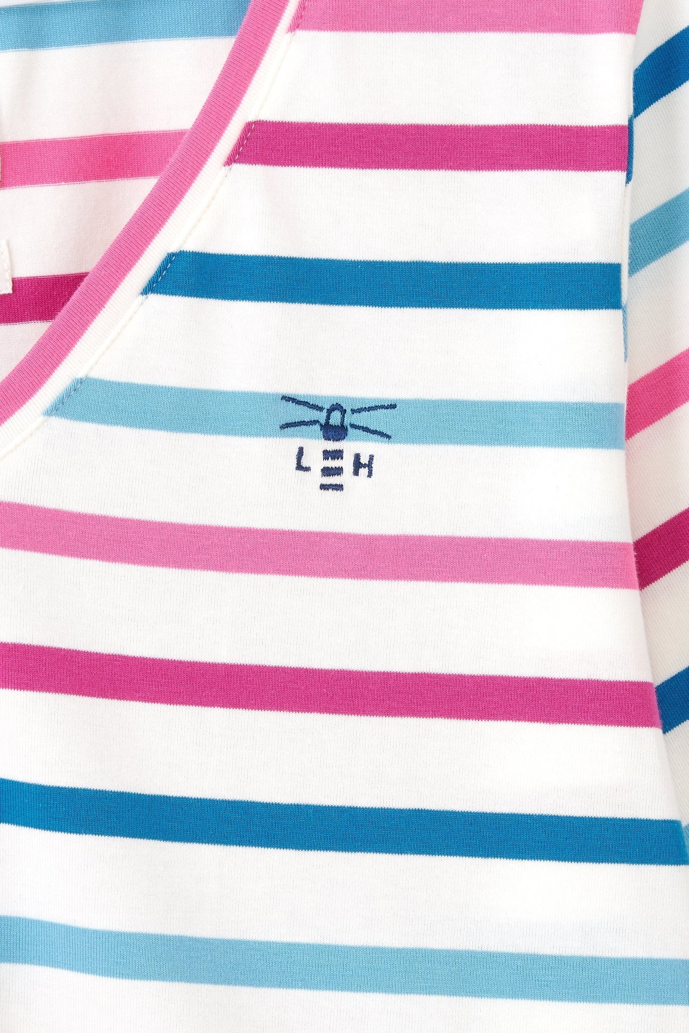 Ariana Top - Berry Teal Stripe - Lighthouse