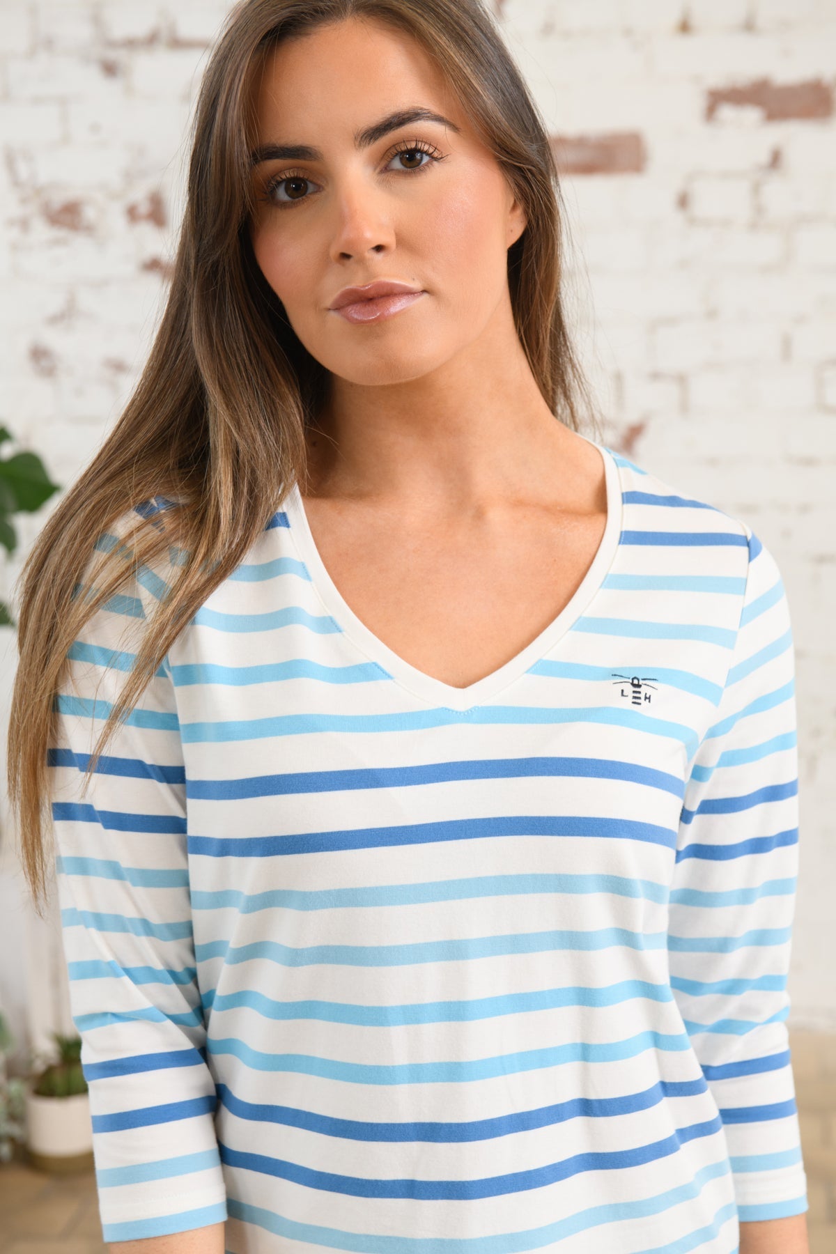 Ariana Top - Blue Stripe-Lighthouse