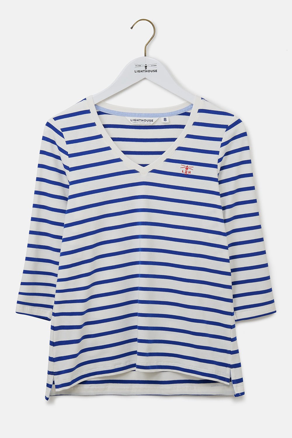 Ariana Top - Indigo Stripe-Lighthouse