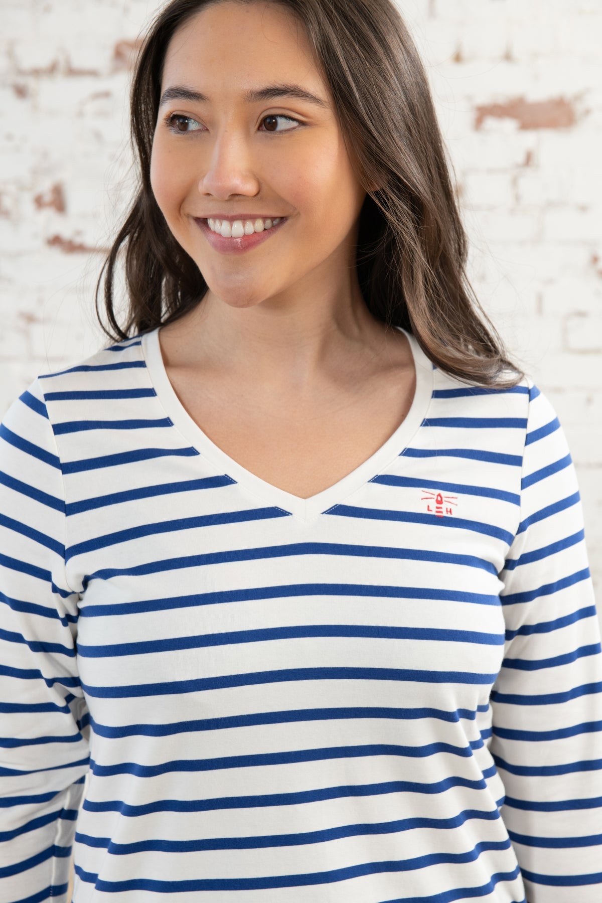 Ariana Top - Indigo Stripe-Lighthouse