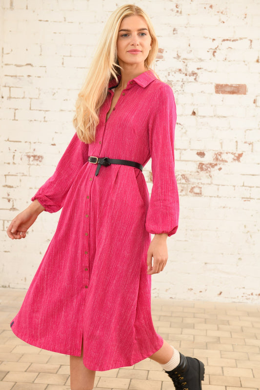 Ariella Dress - Raspberry Dash-Lighthouse