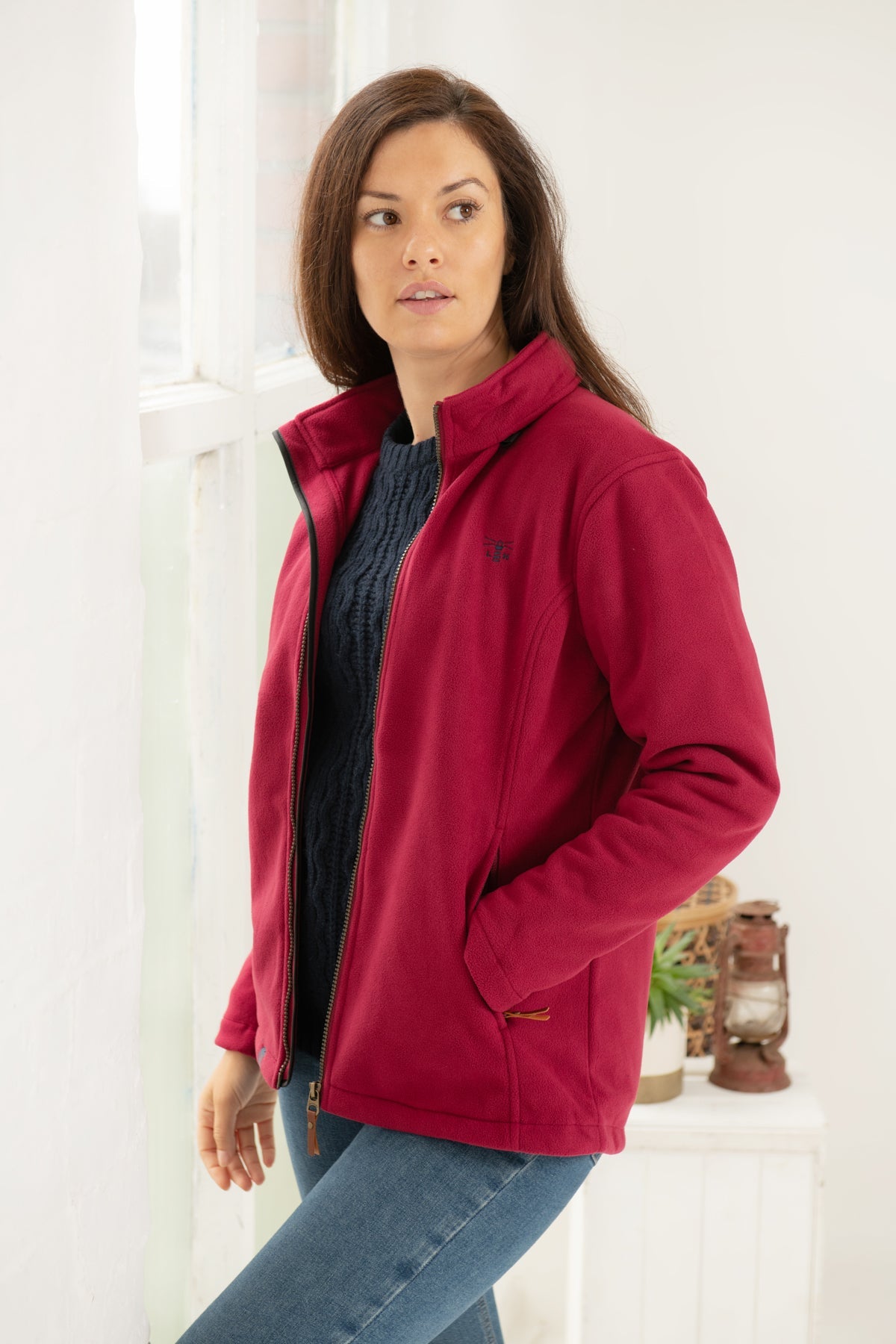 Ashby Waterproof Fleece - Berry-Lighthouse