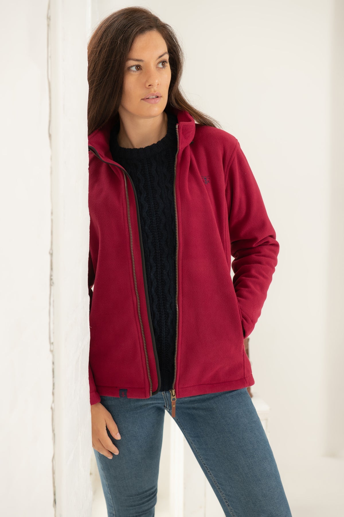 Ashby Waterproof Fleece - Berry-Lighthouse