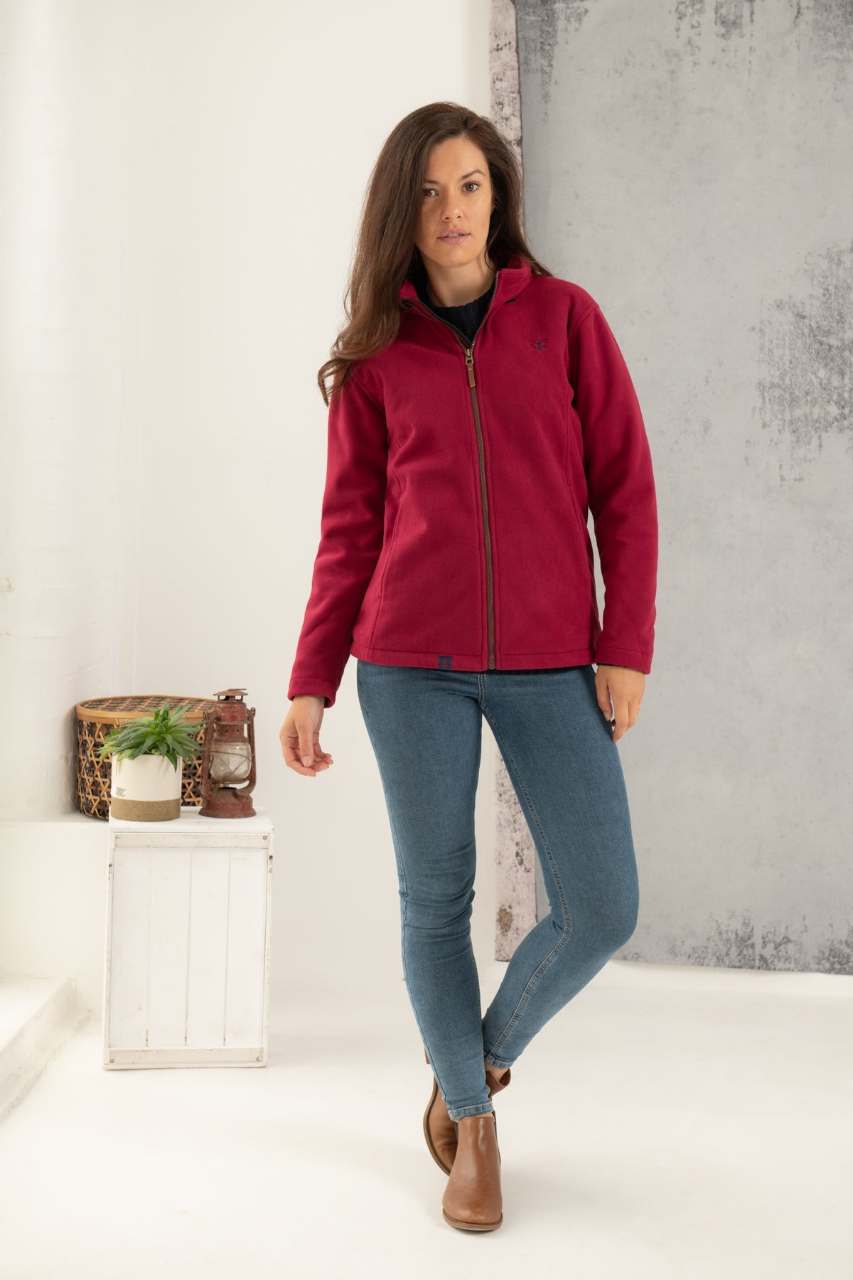 Ashby Waterproof Fleece - Berry-Lighthouse