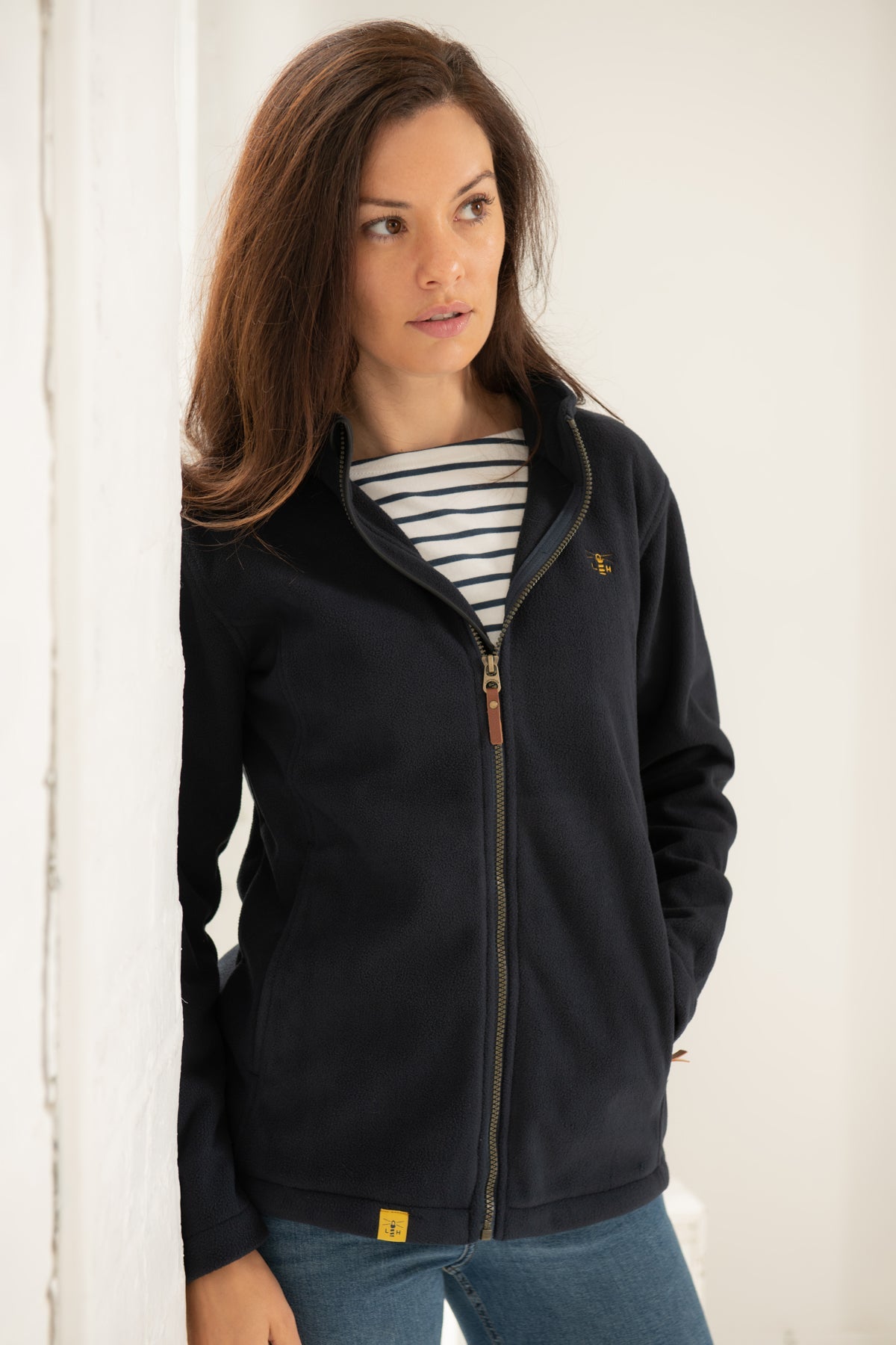 Ashby Waterproof Fleece - Navy-Lighthouse