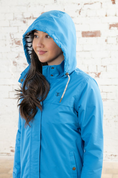 Beachcomber Jacket - Azure Blue-Lighthouse