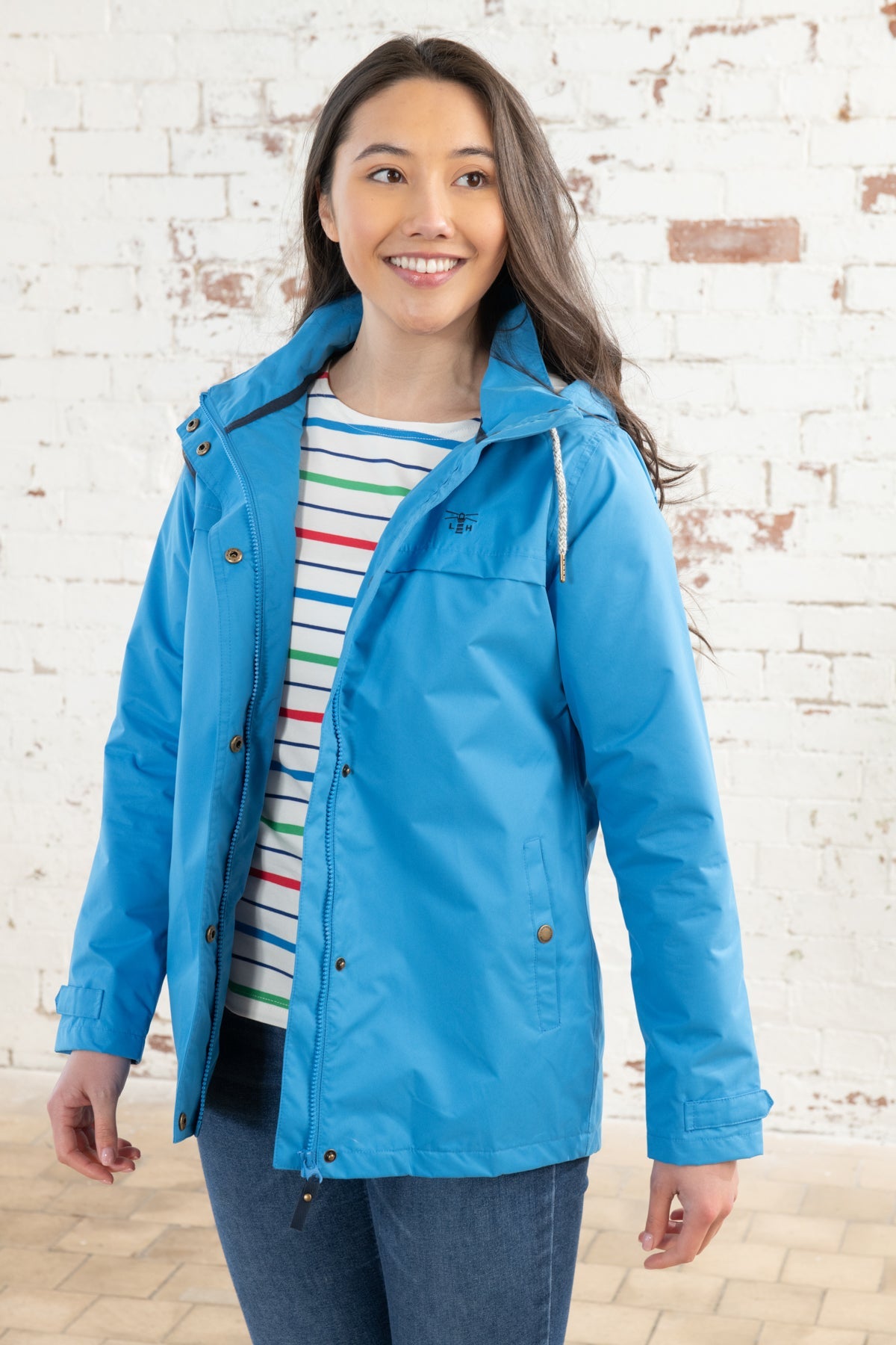 Beachcomber Jacket - Azure Blue-Lighthouse