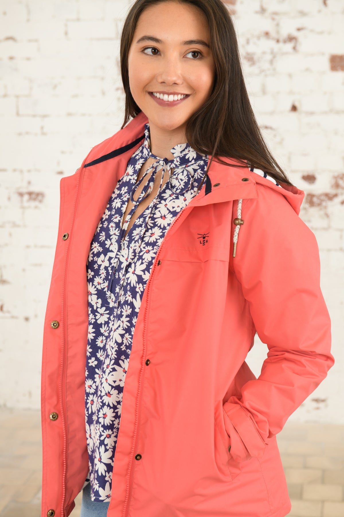 Beachcomber Jacket - Coral-Lighthouse