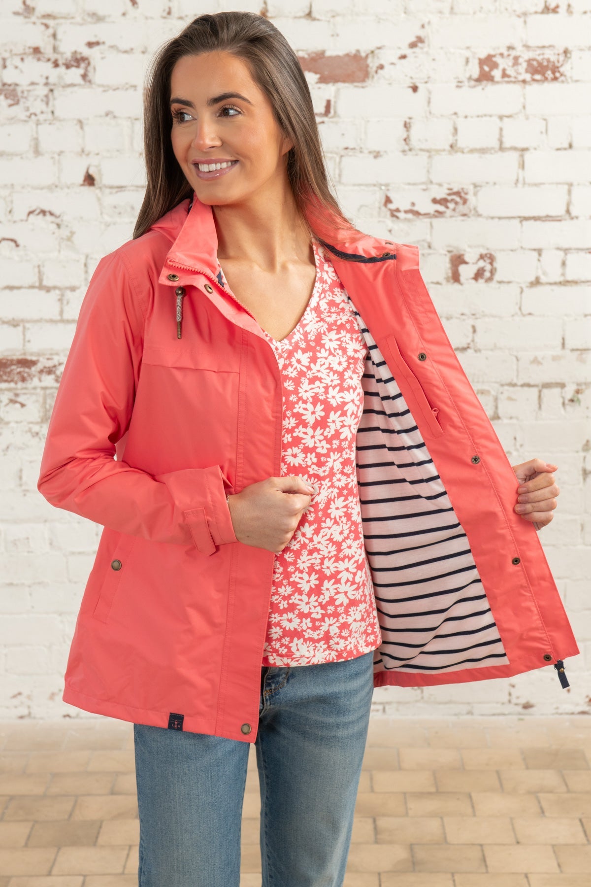Beachcomber Jacket - Coral-Lighthouse