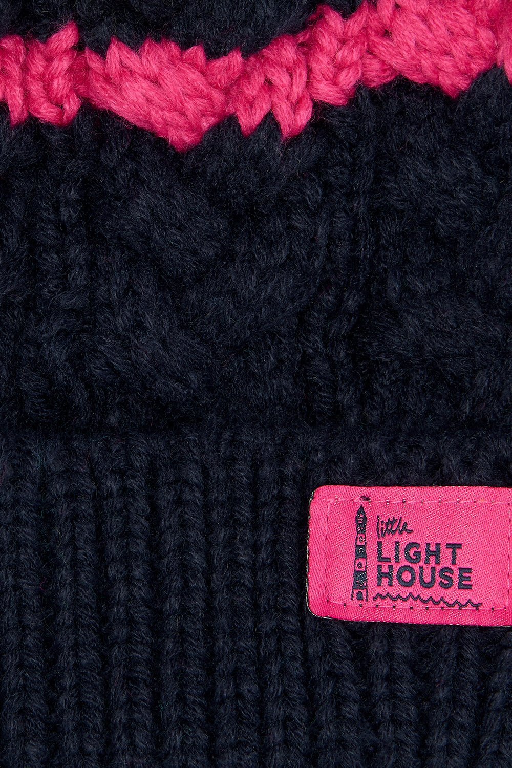 Bobbie Bobble Hat. Girls' Cable Knit Hat | Lighthouse